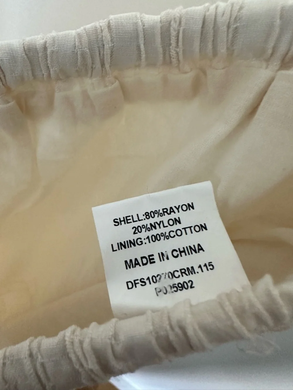 DISSH Lightweight Cream Wide-Leg pants - Picture 5 of 5